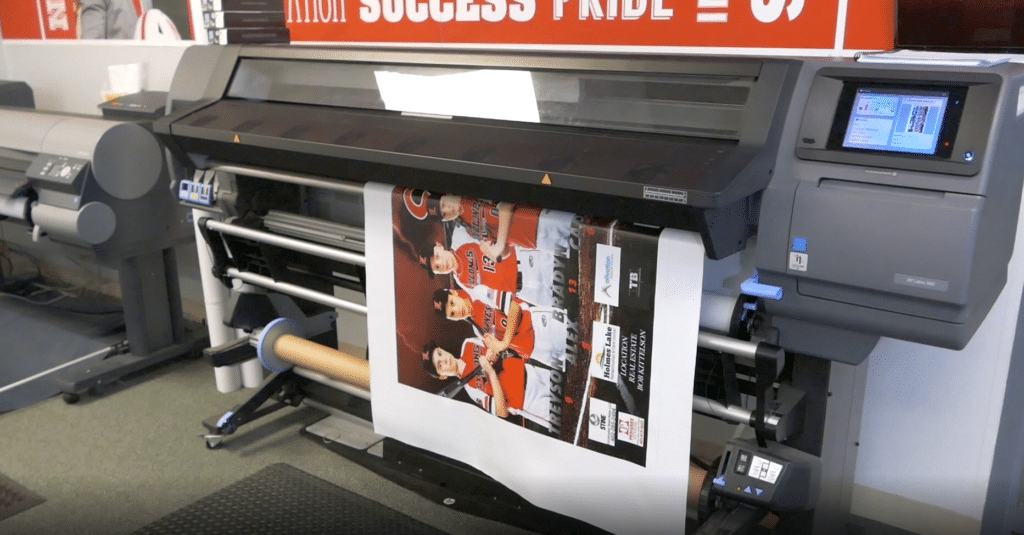 Printer large roll