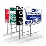 corrugated signs